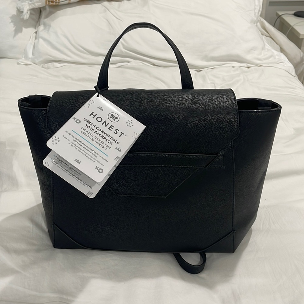 Honest Company URBAN CONVERTIBLE TOTE BACKPACK *brand new never been used